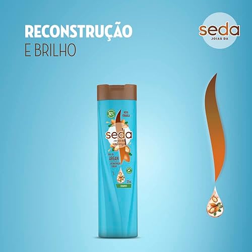 Miniatura 5 de Seda Linha Bomba Argan Shampoo 325 Ml Argan Bomb Collection - Champú 11 Fl Oz