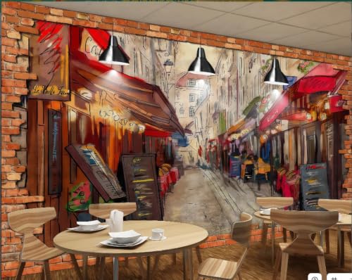 Papel tapiz 3D con efecto relieve visual para restaurante moderno 2