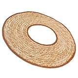 Visière de chapeau de soleil tissée - le grand bord offre suffisamment d'ombre pour protéger votre cou, vos oreilles du soleil et le pare-soleil du casque