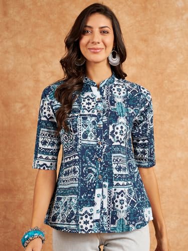 Image of Modeve Women Cotton Top for Summer