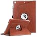 Fintie iPad 9.7 2018 2017 / iPad Air 2 / iPad Air Case - Multiple Angles Stand Smart Protective Cover with Auto Sleep Wake for iPad 9.7 inch (6th Gen, 5th Gen) / iPad Air 2 / iPad Air, Saddle Brown