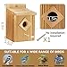 Waterproof Wooden Blue Bird House, Spray Paint Treatment Bluebird Box Houses for Outdoors, Nesting Box for Wrens, Swallows, Finches, Chickadee