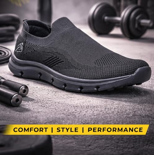 Image of Impakto AJANTA Men Premium Sports Shoes for Men | Lightweight Performance Running & Training Sneakers | Breathable Gym & Walking Shoes | Anti-Skid Cushioned Athletic Footwear for Outdoor & Daily Wear
