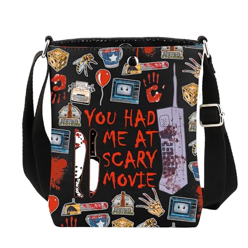 CMNIM Horror Merch Gifts You Had Me At Scary Movie Crossbody Bag TV Show Inspired Horror Gifts for Fans