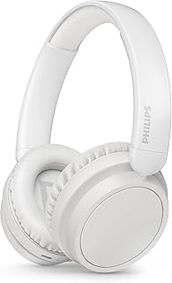 TAH5209WT Lightweight Wireless Bluetooth On-Ear Headphones with Passive Noise Isolation - 65 Hours Playtime, Natural Sound, Clear Calls, Dynamic Bass, 2 Hours USB-C Charge - White