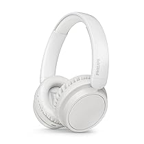 Philips TAH5209WT Cuffie On-Ear wireless bluetooth leggere con isolamento acustico passivo – 65 ore di riproduzione, suono naturale, chiamate chiare, bassi dinamici, 2 ore di carica USB-C – Bianco