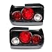 SPPC Taillights Black Assembly Set For Toyota Corolla - (Pair) Driver Left and Passenger Right Side Replacement