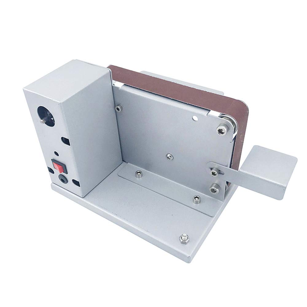 LeTkingok Mini Electric Belt Machine - Polishing Machine Polisher Grinding Machine Knife Sharpener 100-220V