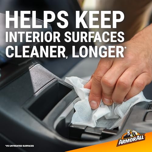 Image of Armor All Ultra Shield + Ceramic Cleaning Wipes by Armor All, Car Interior Cleaner Wipes with Stain-Repelling Technology, 90 Count