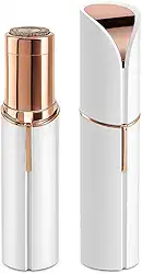 Depilador Facial Feminino Portátil, Recarregável USB, Removedor de Pelos para Rosto, Design Elegante em Branco e Rosé Gold