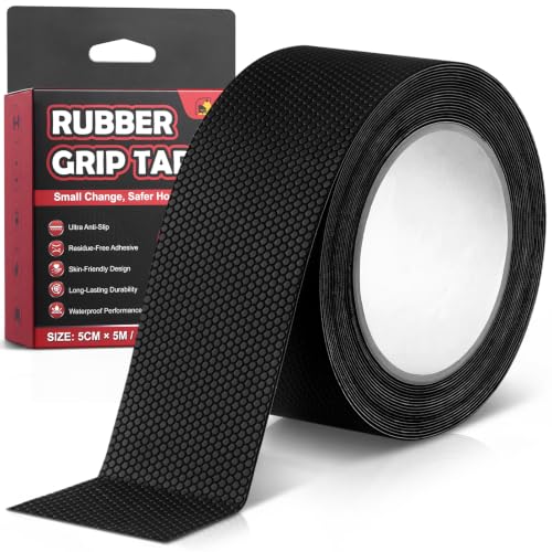 2" x 16.4' Xroam Rubber Grip Non-Abrasive Anti-Slip Tape for Handles - image 1