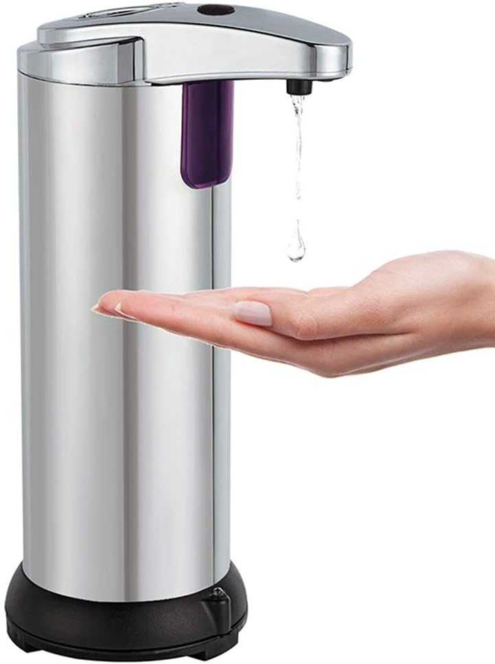 Automatic Soap Dispensers Hands Free Dispenser Liquid White Touch