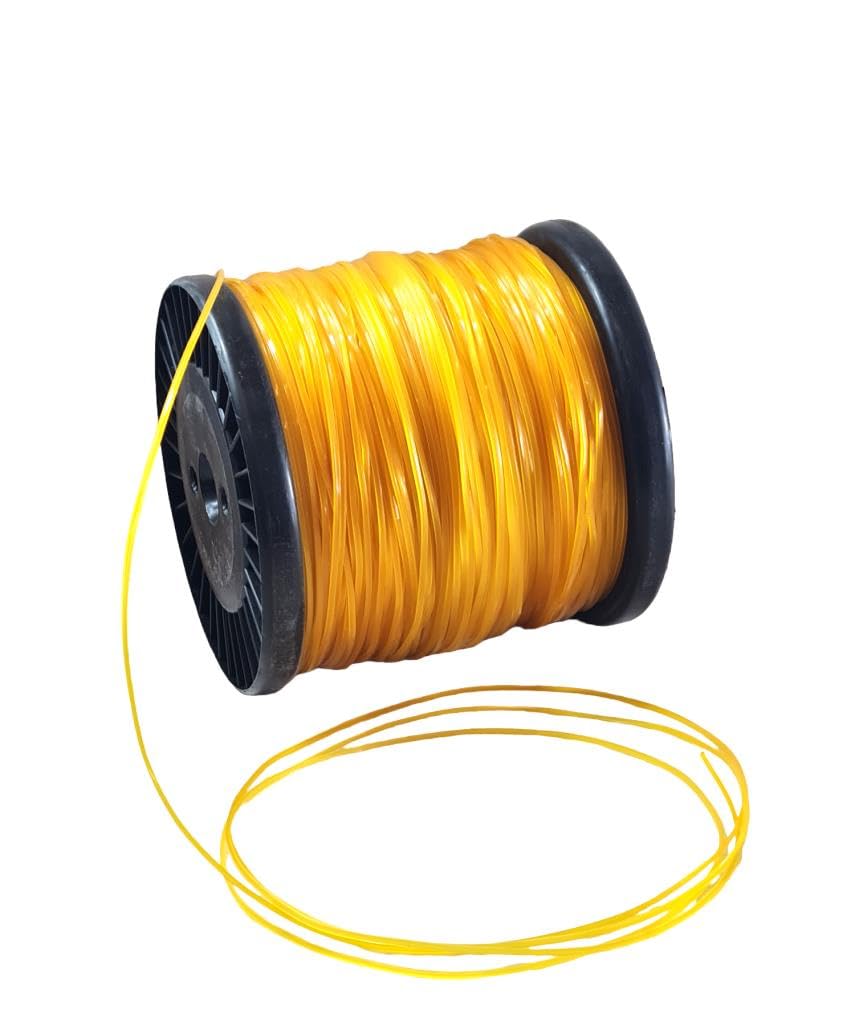 Bobina Filo Decespugliatore Professionale in Nylon Resistente Rinforzato DIAMANTATO da 3mm 4 mm 2.4 Tagliabordi Tagliaerba Size : Diametro 2.4 MM Bobina 355 Mt