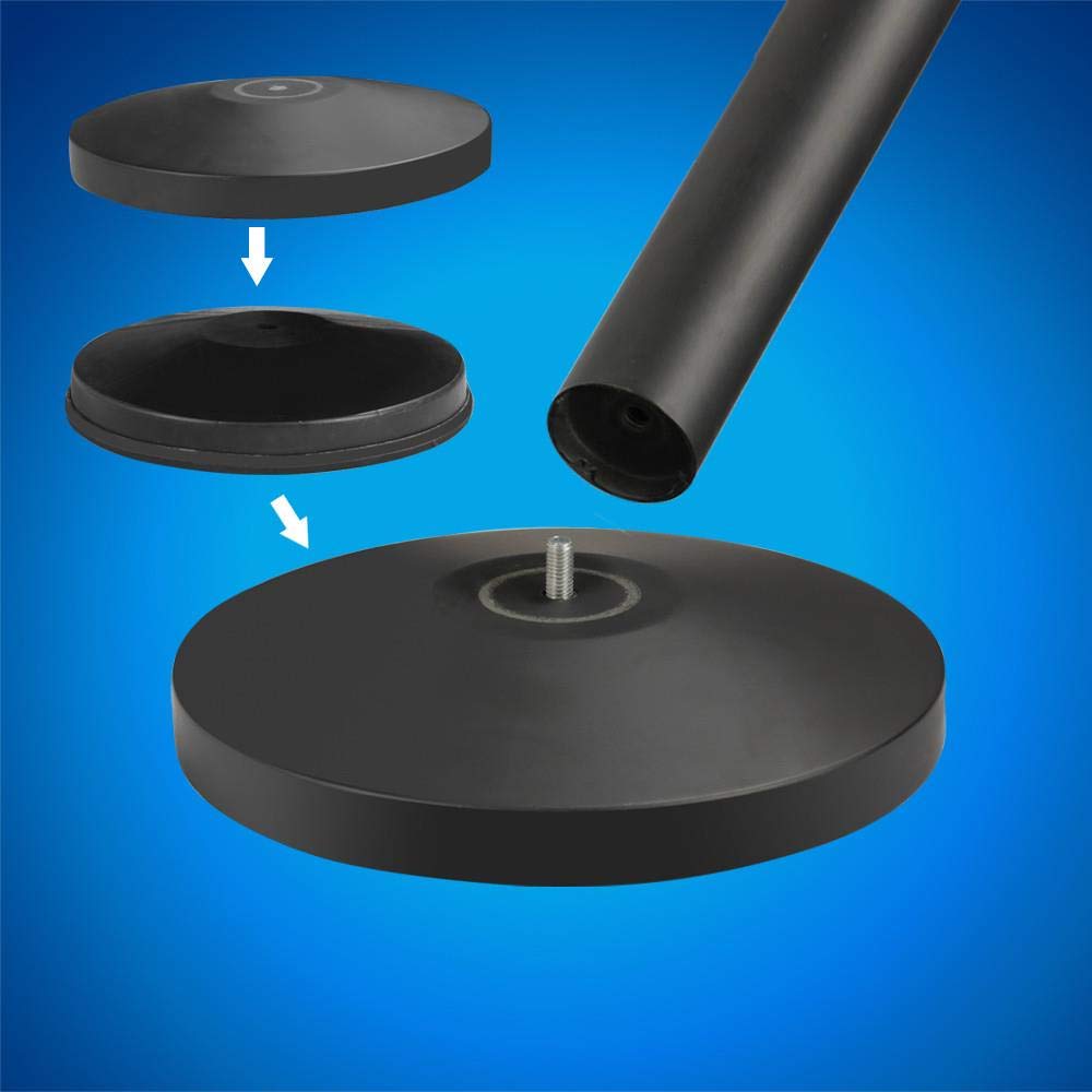 Yaheetech Poteaux de Guidage Barrière de Sécurité avec Rubans Rétractables 200cm, 92cm de Haut, Noir
