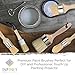 Professional Chalk and Wax Paint Brush 5PC Master Set!!!! Large DIY Painting and Waxing Tool | Smooth, Natural Bristles | Folk Art, Home Décor, Wood Projects, Furniture, Stencils | Reusable