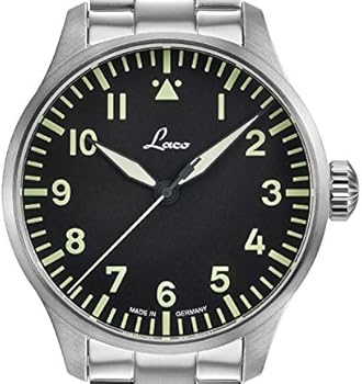 Laco Valencia herenhorloge, bruin kalfsleerband, saffierglas, 42