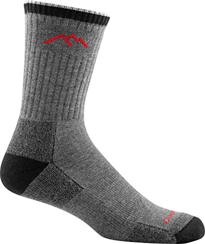Darn Tough Coolmax Micro Crew Cushion Socks - Men's (Gray/Black, Medium)