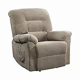 COASTER CO-600399 Power Lift Recliner, 37'D x 39'W x 41'H, Taupe