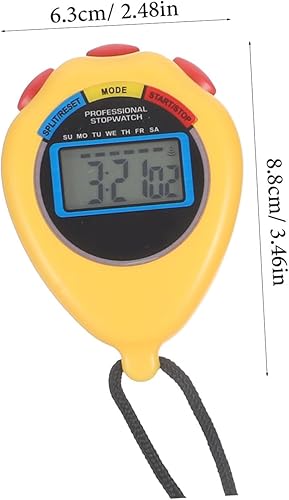Miniatura 2 de SUPVOX 2 unids cronómetro digital temporizador para deportes pantalla grande temporizador electrónico cronómetro ajustable fitness cronómetro para