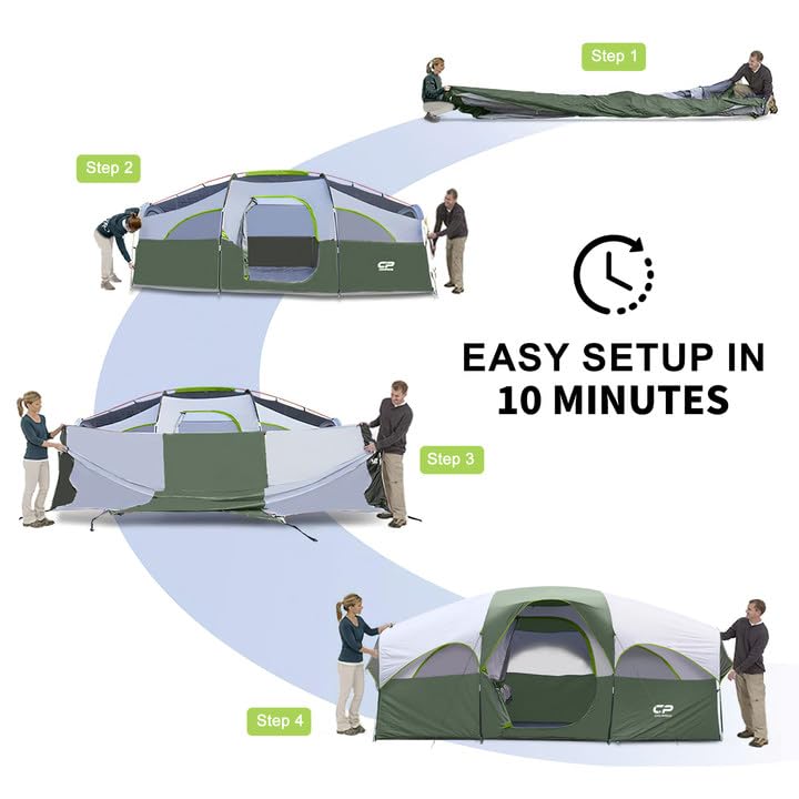 CAMPROS CP 8-Person Family Tent