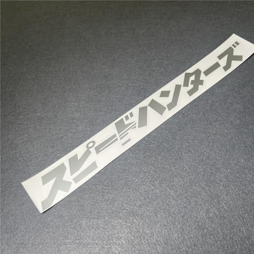 Image of Car Stickers Auto Front Windshield Window Decal Bumpers for Japanese JDM SH Speedhunters Decal Tape 1000x120mm (Grey)