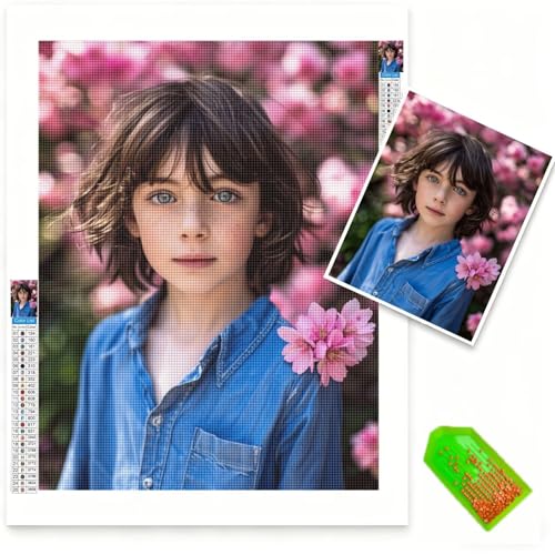 Diamond Painting Personnalisé 50x70cm : Kit Complet Broderie Diamant pour Adulte