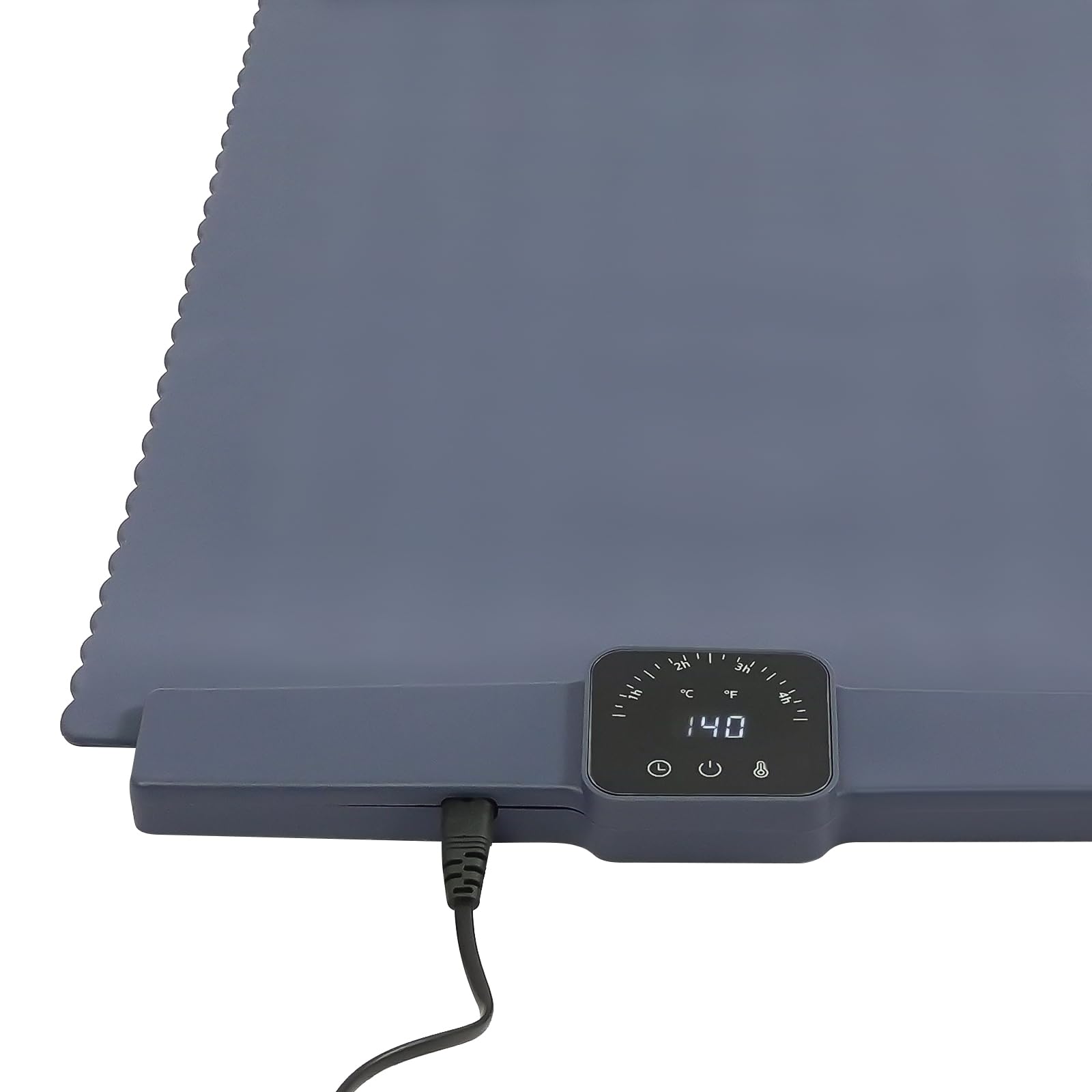 WooDerson Piastra riscaldante per alimenti, cuscino elettrico portatile per alimenti, tappetino termico elettrico con 5 impostazioni di temperatura, per buffet party, famiglia, 65 x 39 x 2,1 cm (blu)