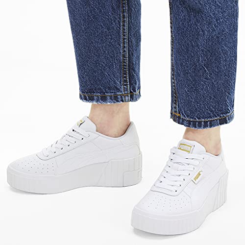 Image of PUMA Womens Cali Platform Sneakers Shoes Casual - White