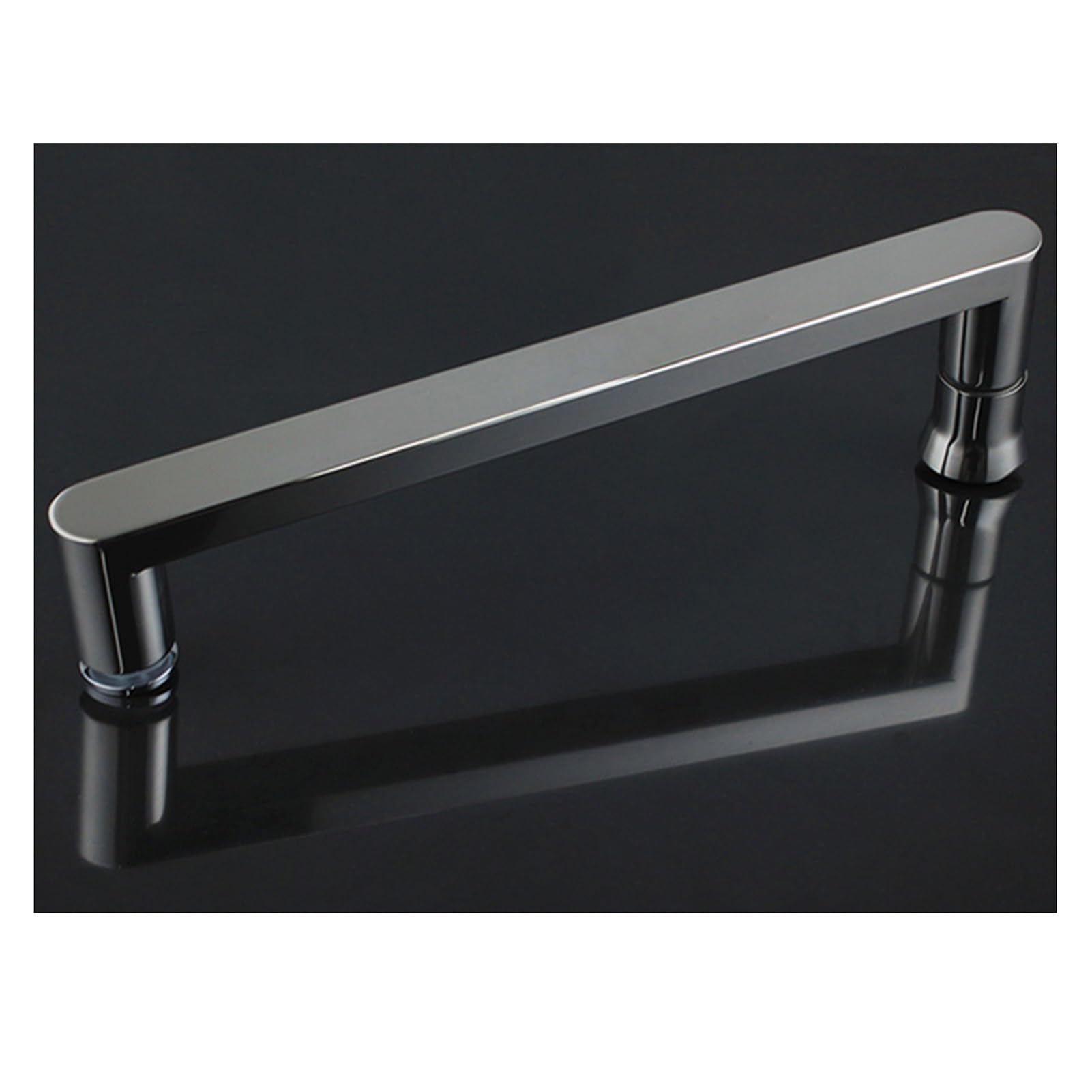 LQZAXSRDR Sliding Barn Door Handle, Shower Door Handle, Stainless Steel, Multiple Hole Spacings, Push Pull(Hole Distance -500mm)