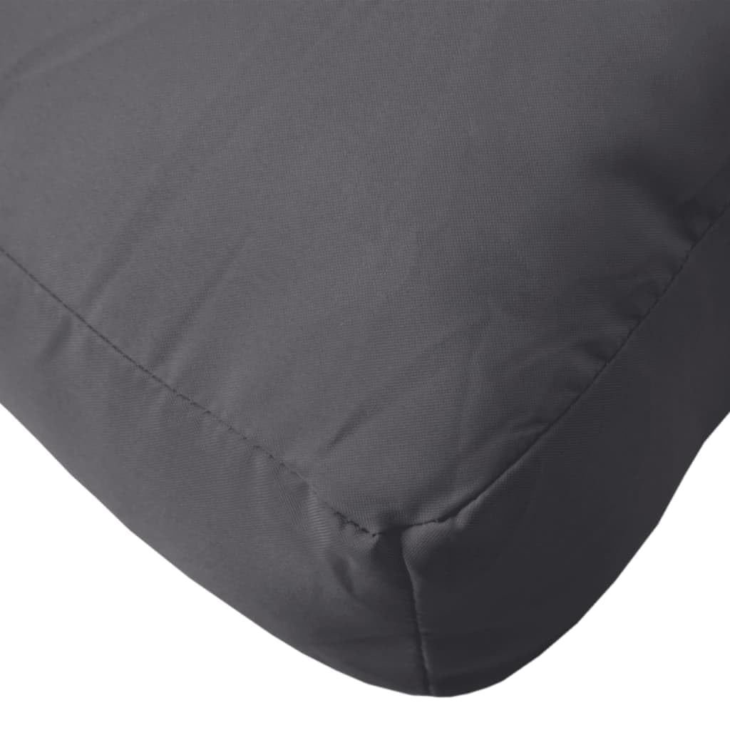 Mangloder Cojín para palés, antracita, 60 x 61,5 x 10 cm, tejido de poliéster, cojín para exterior e interior, antideslizante, con acolchado suave para jardín, terraza, balcón, oficina, comedor