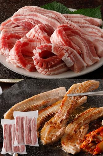 スターゼン 厚切り 豚バラ肉 15mm厚 サムギョプサル 焼肉用 (2kg(1kg×2袋))のサムネイル