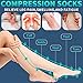 Laite Hebe Plus Size Compression Socks for Women and Men-3 pairs Wide Calf Knee High Support for Circulation