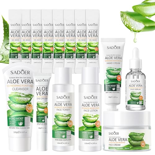 Kit per la Cura della Pelle Aloe Vera 27 Pezzi,