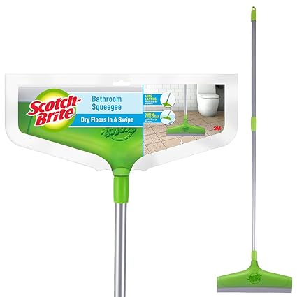 Scotch-Brite Bathroom Squeegee Plastic Wiper with telescopic handle (30 cm)