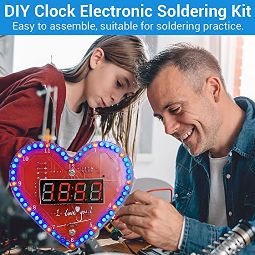 Kit Di Pratica Saldatura Fai Da Te – Orologio Con Luce LED Rotante, Progetto Per Imparare Su Board