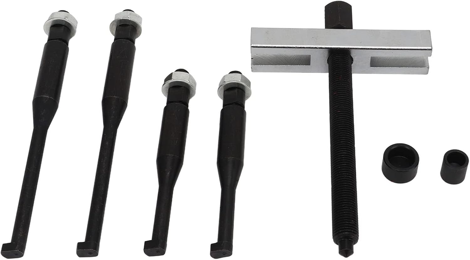 Extractor de volante, juego de herramientas universales para extracción de volante, acero al carbono anodizado tratado térmicamente con caja de almacenamiento para reparación y mantenimiento de