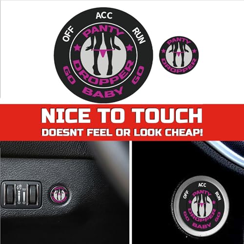Coque de bouton poussoir Dodge Challenger bouton de démarrage rose design original