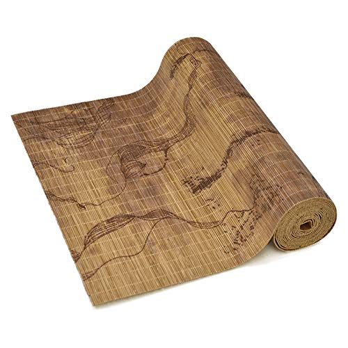 Chemins de table Cru Simple Bambou Chemins De Table, Intérieur Ou Extérieur Résistant À La Chaleur Table Nattes, Classique Thé Table Mat, Thé Tapis, Thé Rideau (Size : 30×300cm(11.8×118.1in))