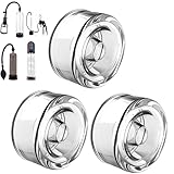 Puresex 3er Set Ersatzmanschetten für Penispumpe Weiche TPE Aufsätze für Vakuumpumpe für den Mann Kompatibel mit Penis Pumps Penisverlängerung Elektrische Penispumpe & Masturbator Penispumpen