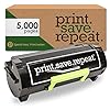 Print.Save.Repeat. Lexmark 501H Cartucho de tóner remanufacturado de alto rendimiento para impresoras láser MS310, MS312, MS315, MS410, MS415, MS510, MS610 [5,000 páginas]