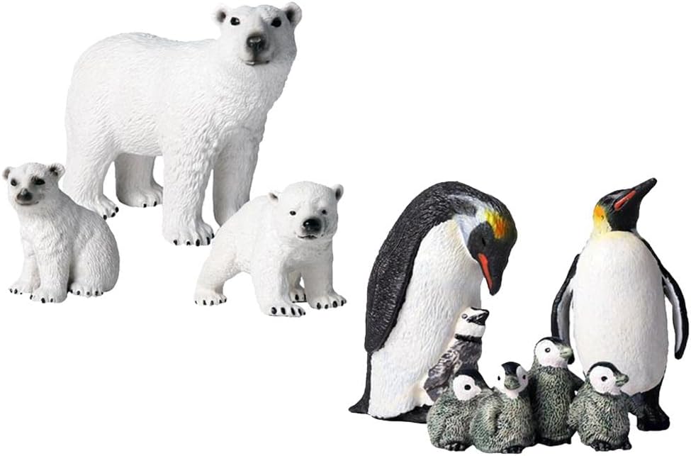 yotijar Figuras Animales Coleccionables Miniaturas De Decoraciones Para Osos Polares Y