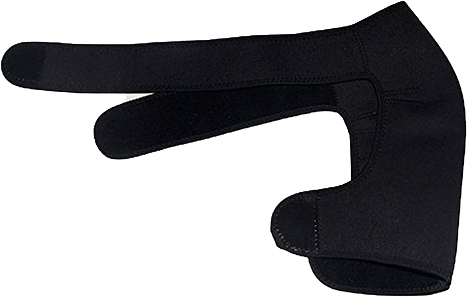 Adjustable Shoulder Support Brace - Left/Right, Black With Pads, For Men & Women