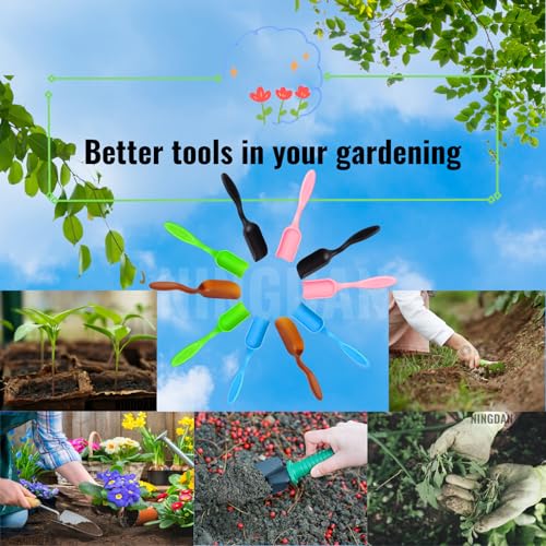 10 Cucharas de Suelo para Bonsái, Herramientas de Jardín Plásticas miniatura 2