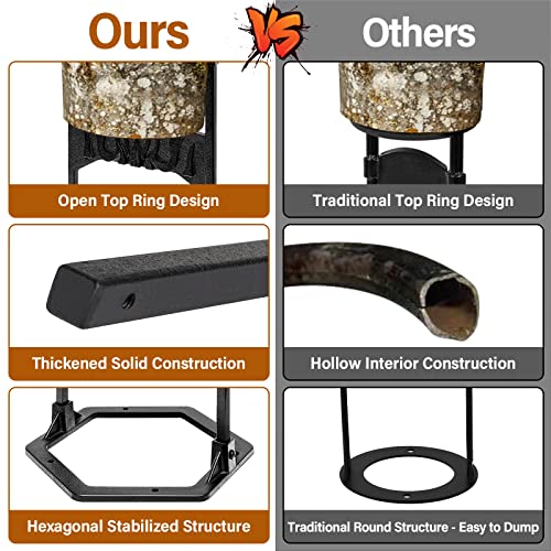 Firewood Kindling Splitter, XXL Upgraded Patented Manual Log Splitter Wedge, Open Top Ring Design, Could Accomodate Larger Log