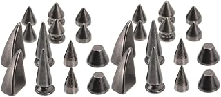 NOLITOY 28 Pçs Coleiras Parafusos Kit Para Cães Artesanato Roupas Costura Artesanato Sapatos Punk Rebites Embelezamento Artesanato Parafuso Rebite Bolsas Mistas Faça Você