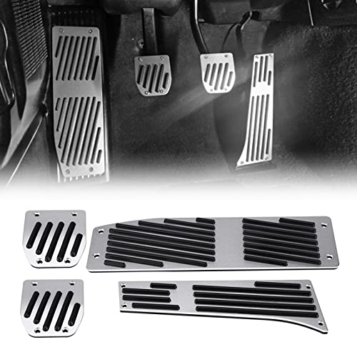Conjunto de 4 pedais de acelerador manual de carro conjunto de pedal de descanso de pé para carro co