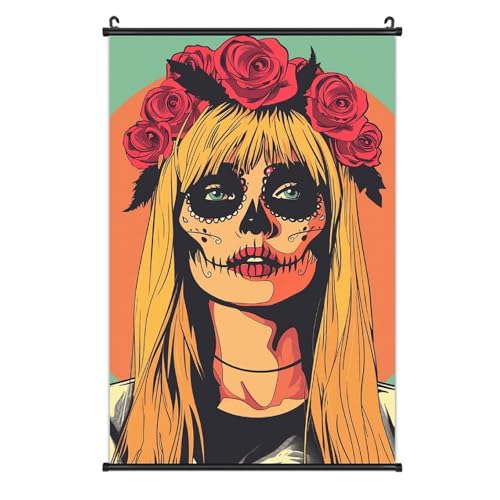 Impresión en lienzo de maquillaje oscuro, decoración de pared POLESVBM