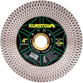 KURSTOL Tile Diamond Saw Blade - 5"/125mm Dual-Purpose Diamond Cutting Disc,Angel Grinder Blade Arbor 7/8"-5/8" for Cutting and Grinding Ceramic Tiles,Porcelain,Granite,Marble