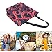 ZzWwR Fashion Red Tentacles Of Octopus Extra Large Canvas Gym Shoulder Tote,Durable Reusable Daily Top Handle Bag for Mens Womens Yoga Weekender Picnic Beach Travel Market Shopping