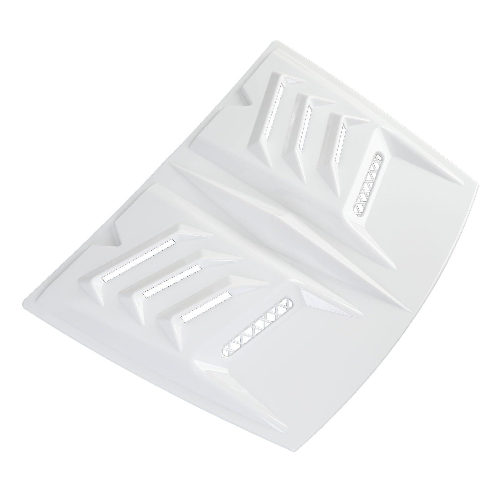 Finitura di Ventilazione del Cofano Motore Universale Bianca, Kit di Sostituzione della Copertura Decorativa per Gli Appassionati di Auto Serie 1 E90 W117